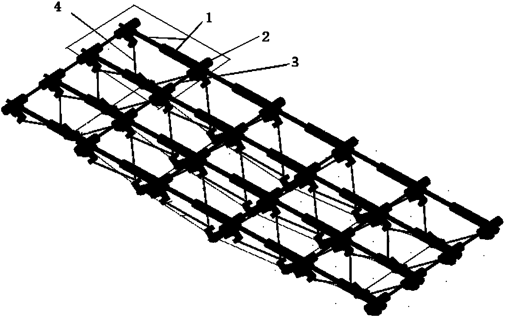 一种空间可展开式网架结构