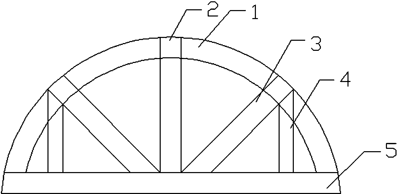 一种辅助大型回转窑本体耐材砌筑的木制拱胎制作方法