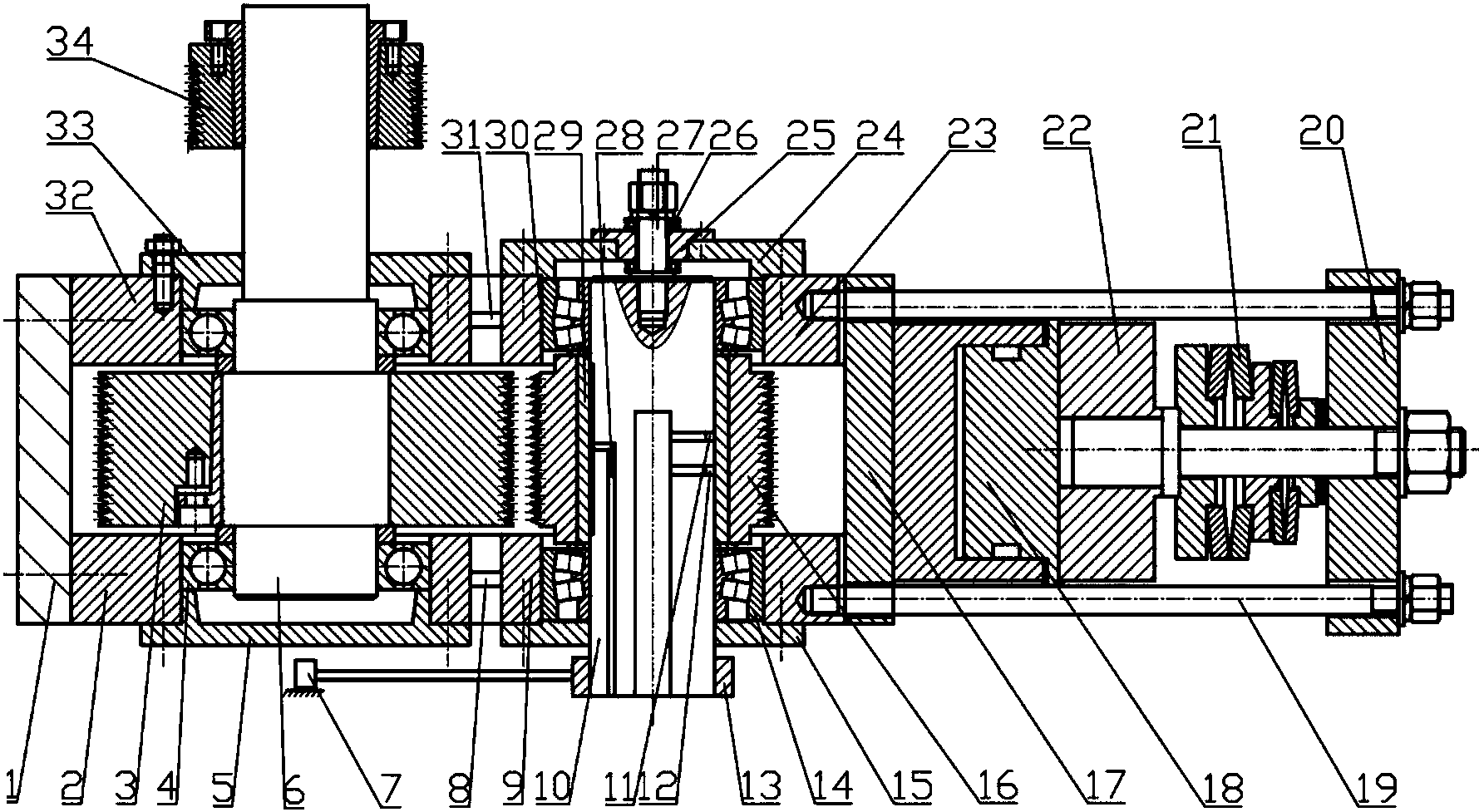 cn106153342a_航空發動機用重載高速徑向滑動軸承綜合性能試驗裝置