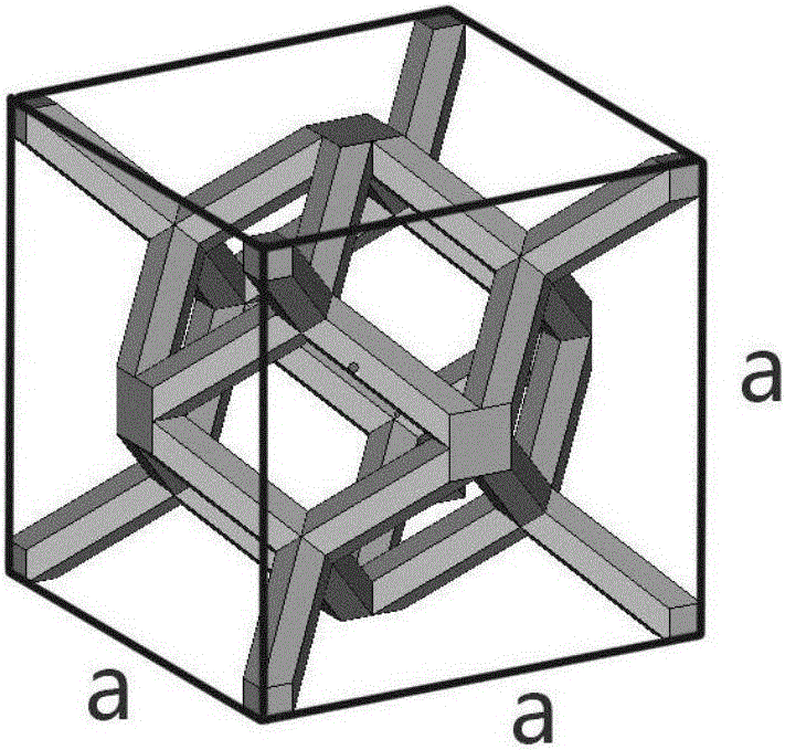 一种用于金属3d打印的镂空单元体和具有该单元体的零件