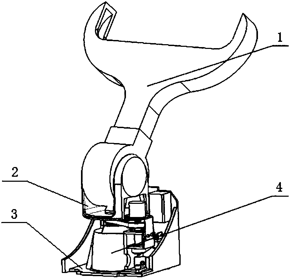 cn106276717a_一种叉车的转向结构有效