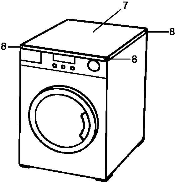 洗衣机三视图手绘图片