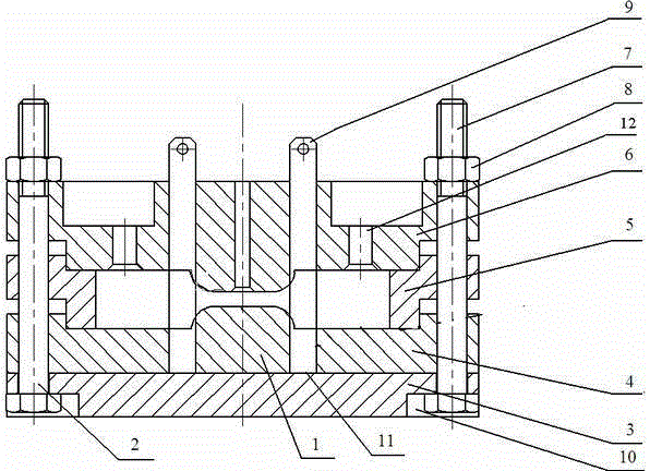 力學試驗用澆注型材雙向拉伸試樣模具工裝