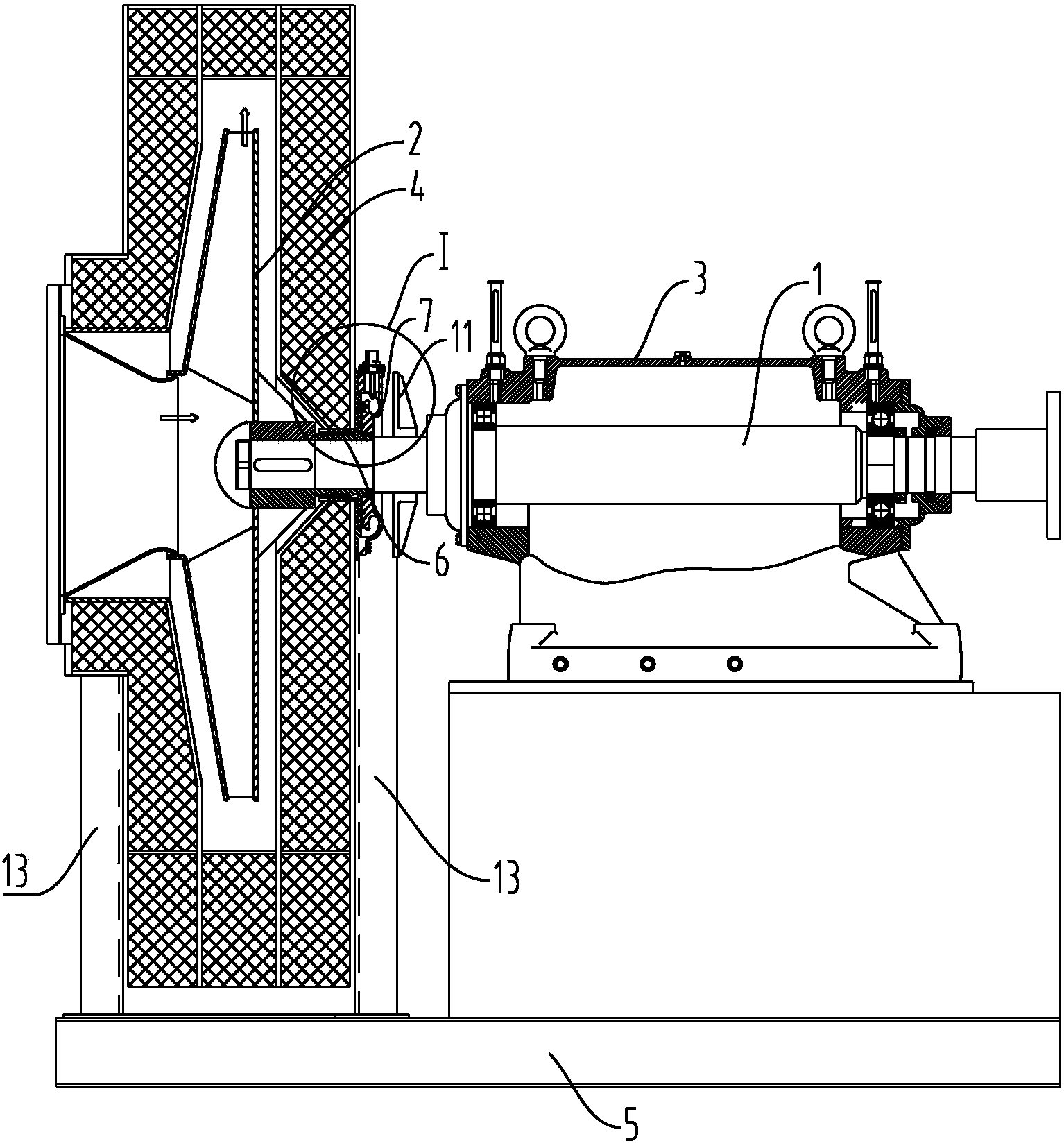 锅炉引风机结构图图片