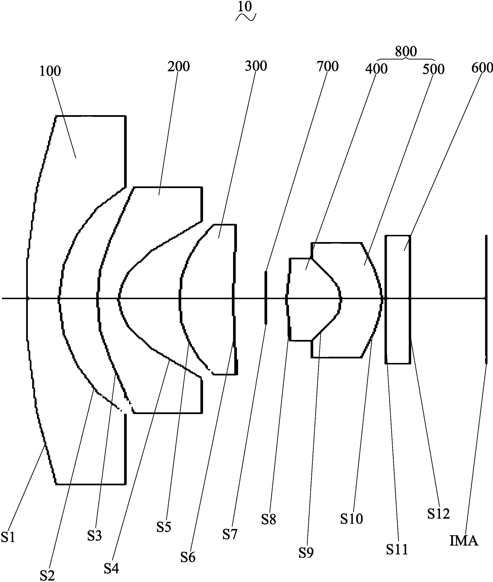 一种高清广角镜头