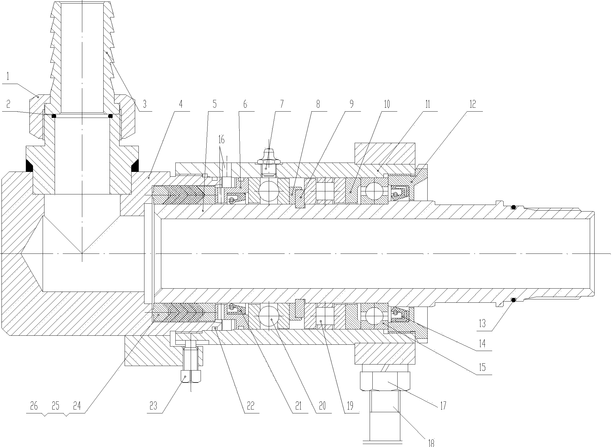 钻机用大通径高压旋转接头