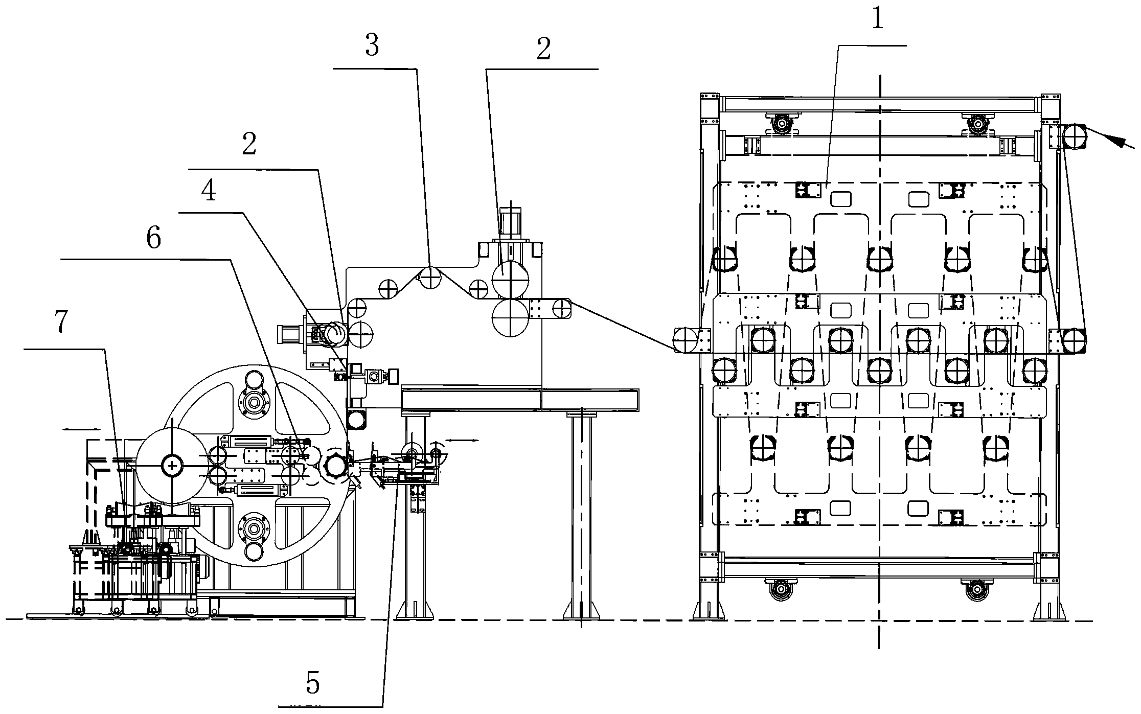 防水卷材自动双工位翻转式收卷机及其收卷方法