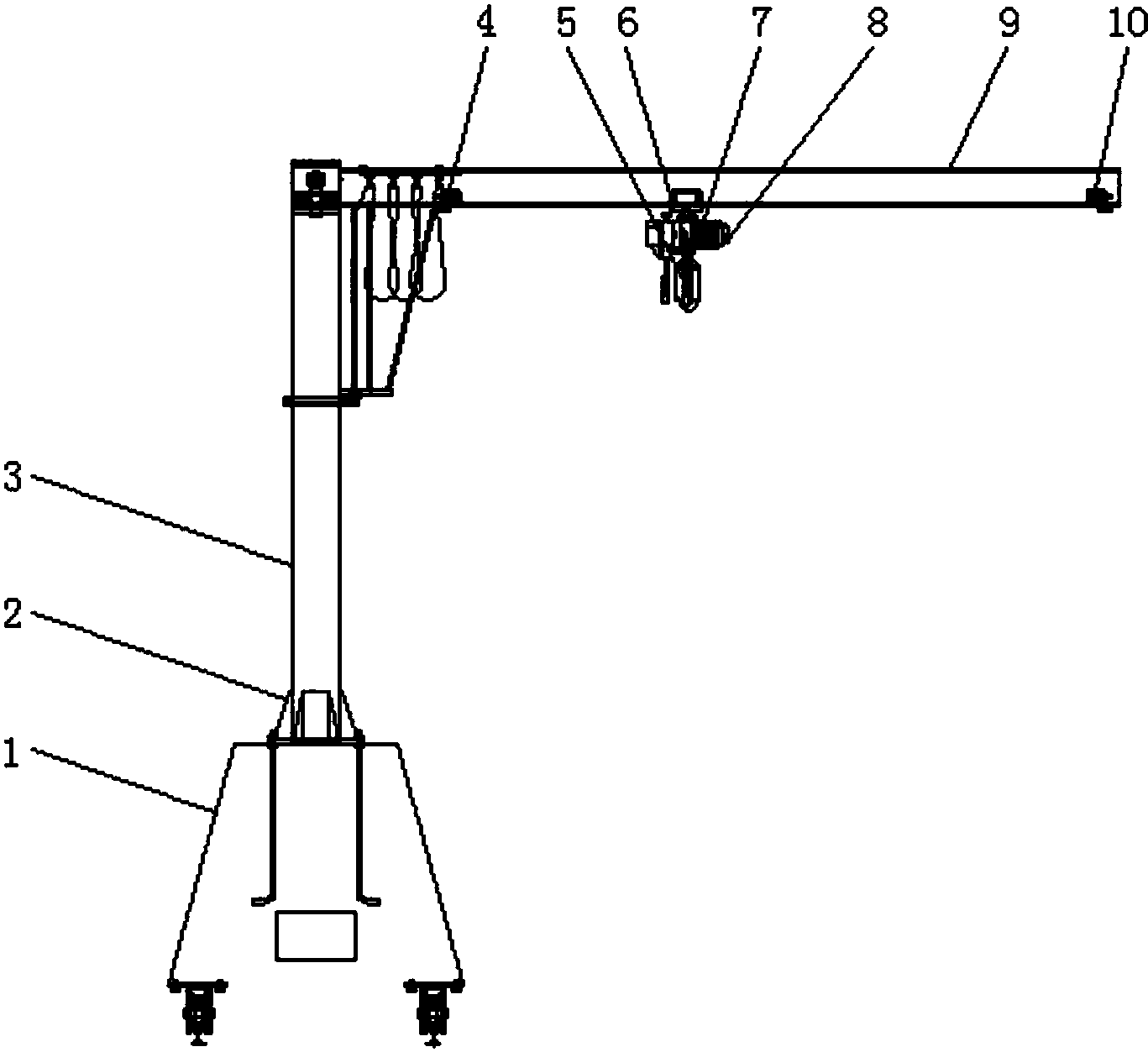 轨道式移动悬臂吊