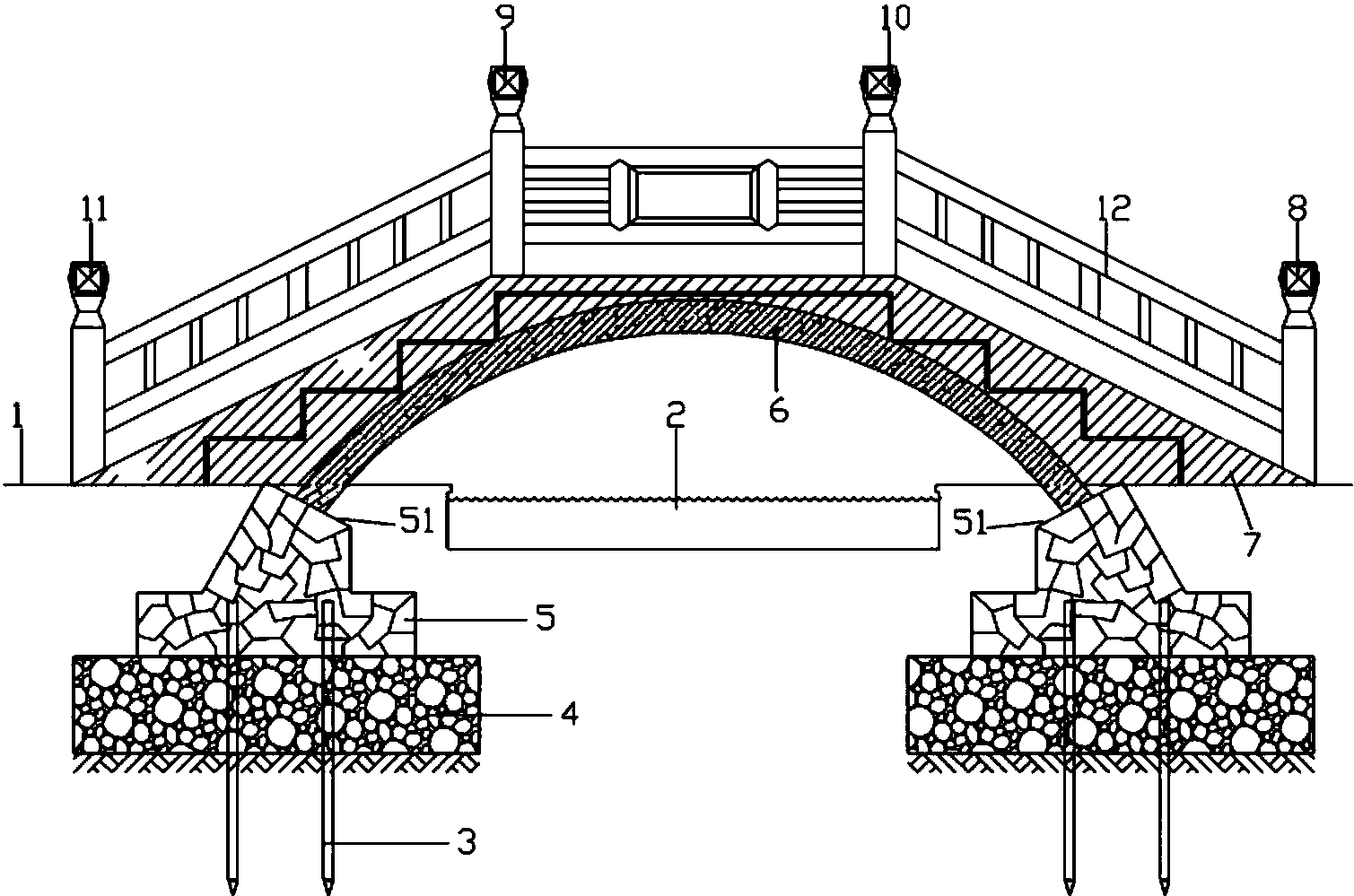 桁架拱桥示意图图片