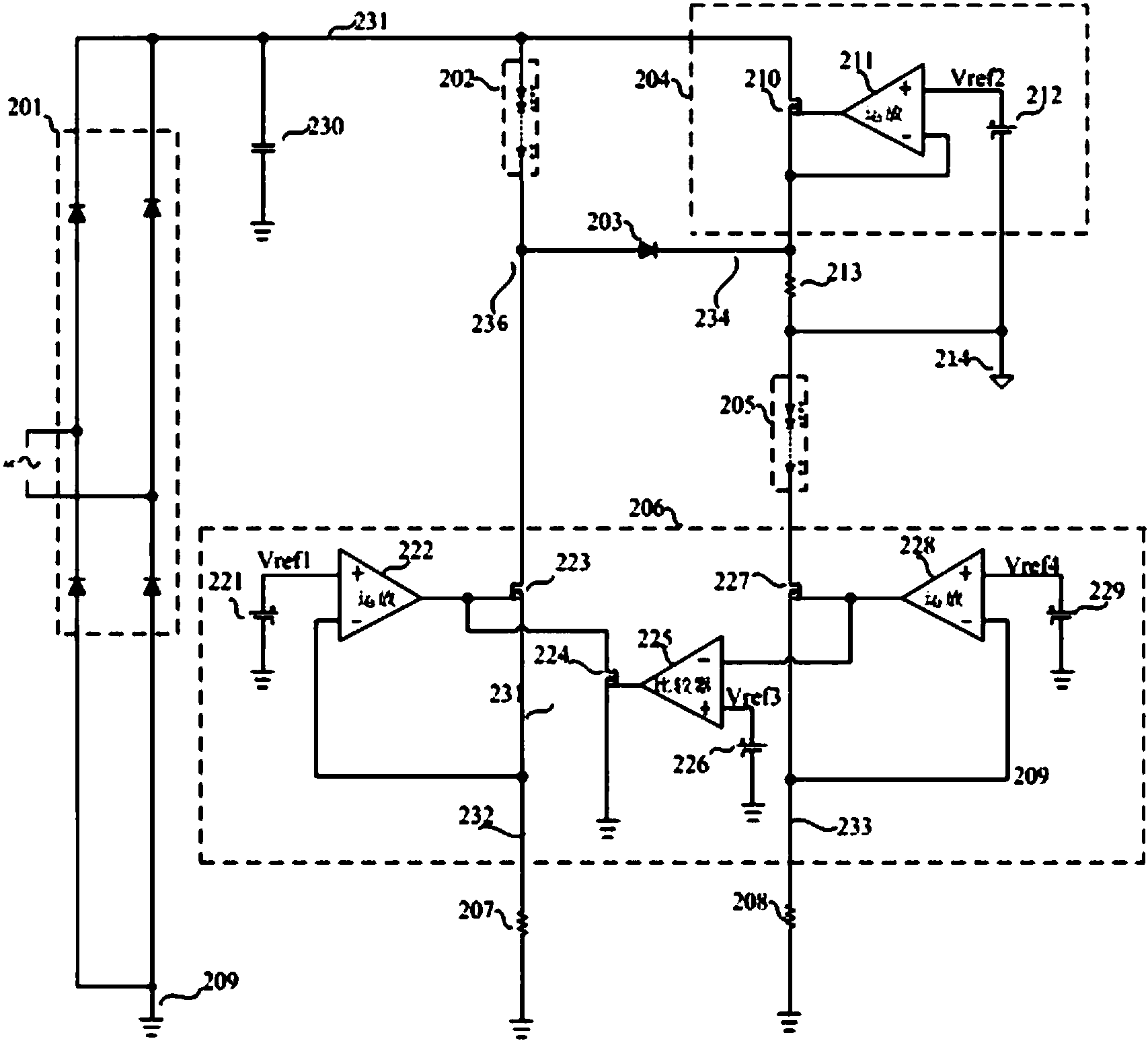 cn106954313a_一種自適應電網電壓的led線性恆流驅動電路在審