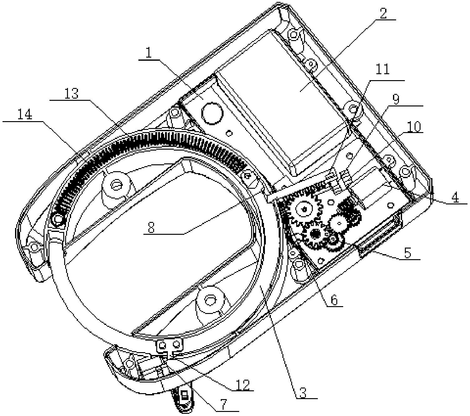 cn107165495a_电子马蹄锁齿轮传动结构在审