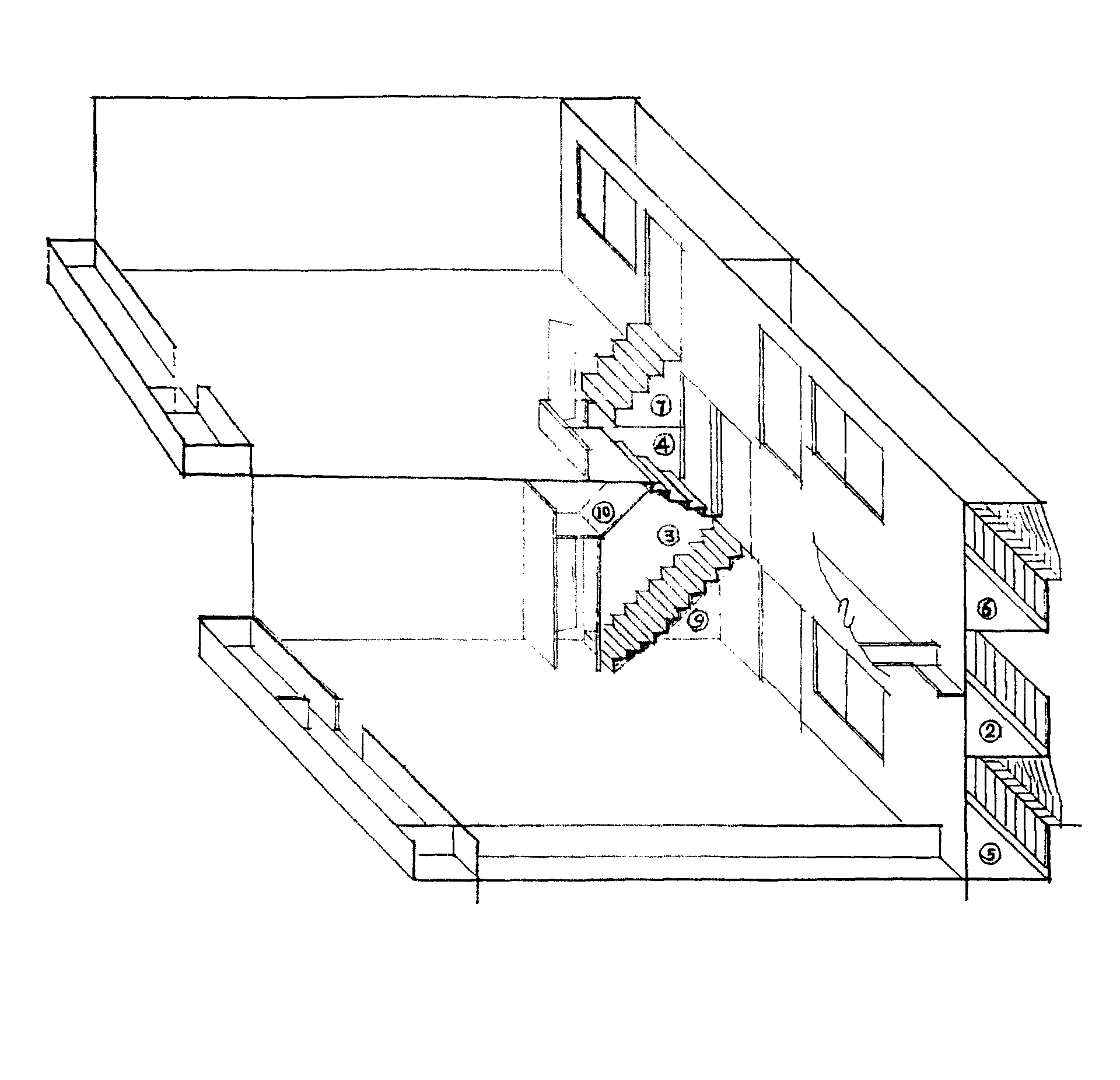 双层共廊式微型住宅