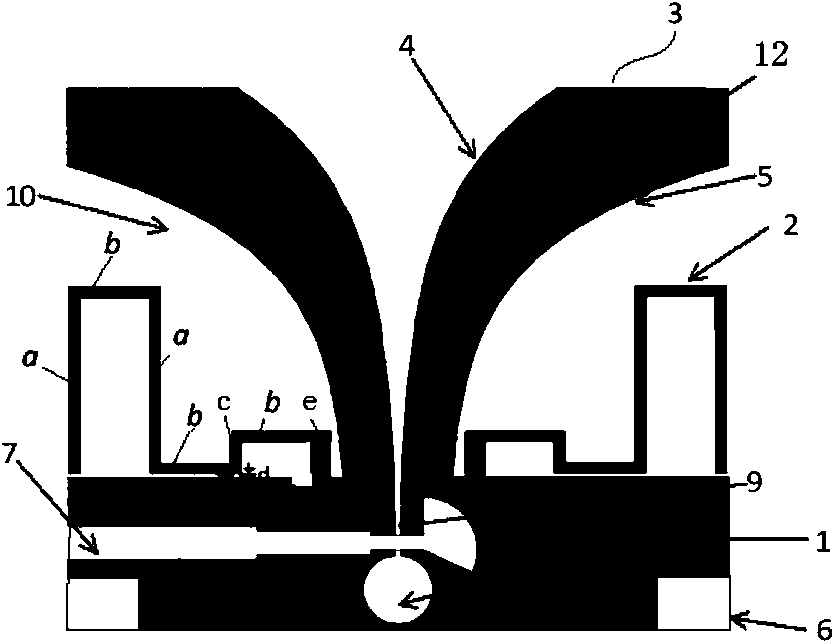 基于弯曲枝节加载技术的小型化vivaldi天线失效