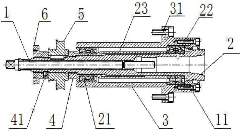 炮塔铣床主轴结构图图片