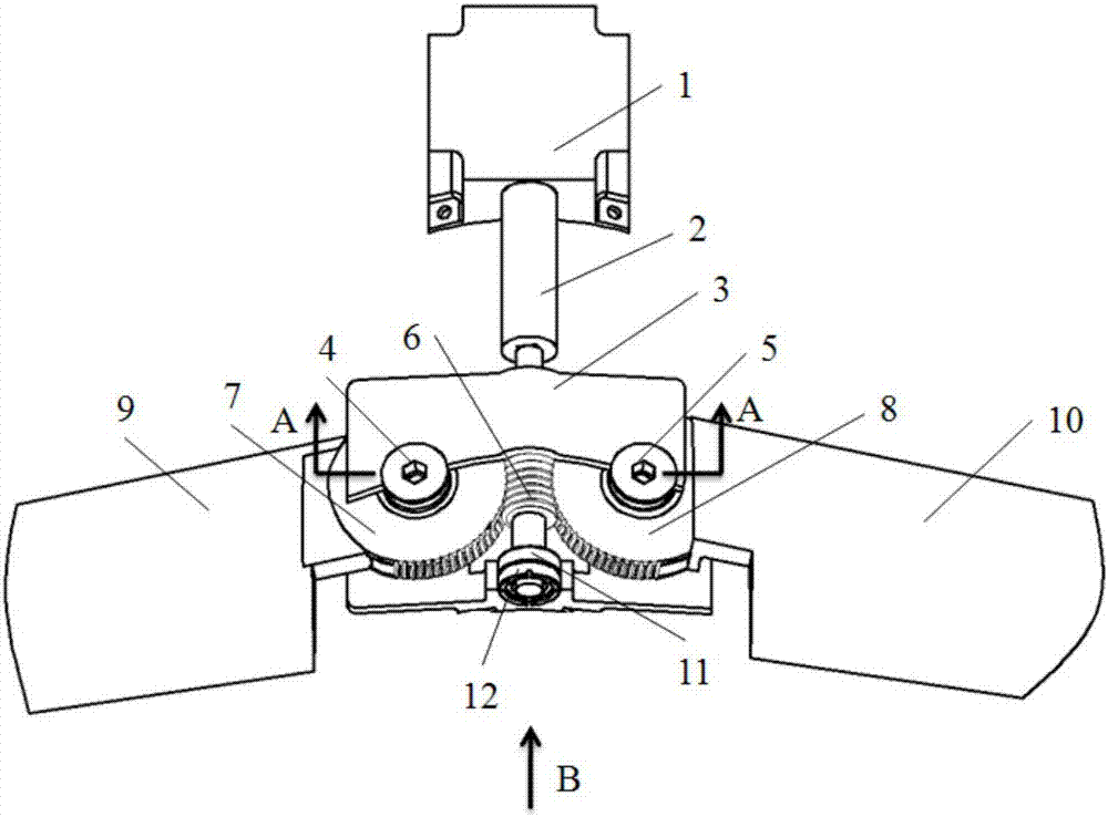 一种飞行器翼面变后掠折叠展开机构