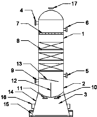 一种填料式精馏塔
