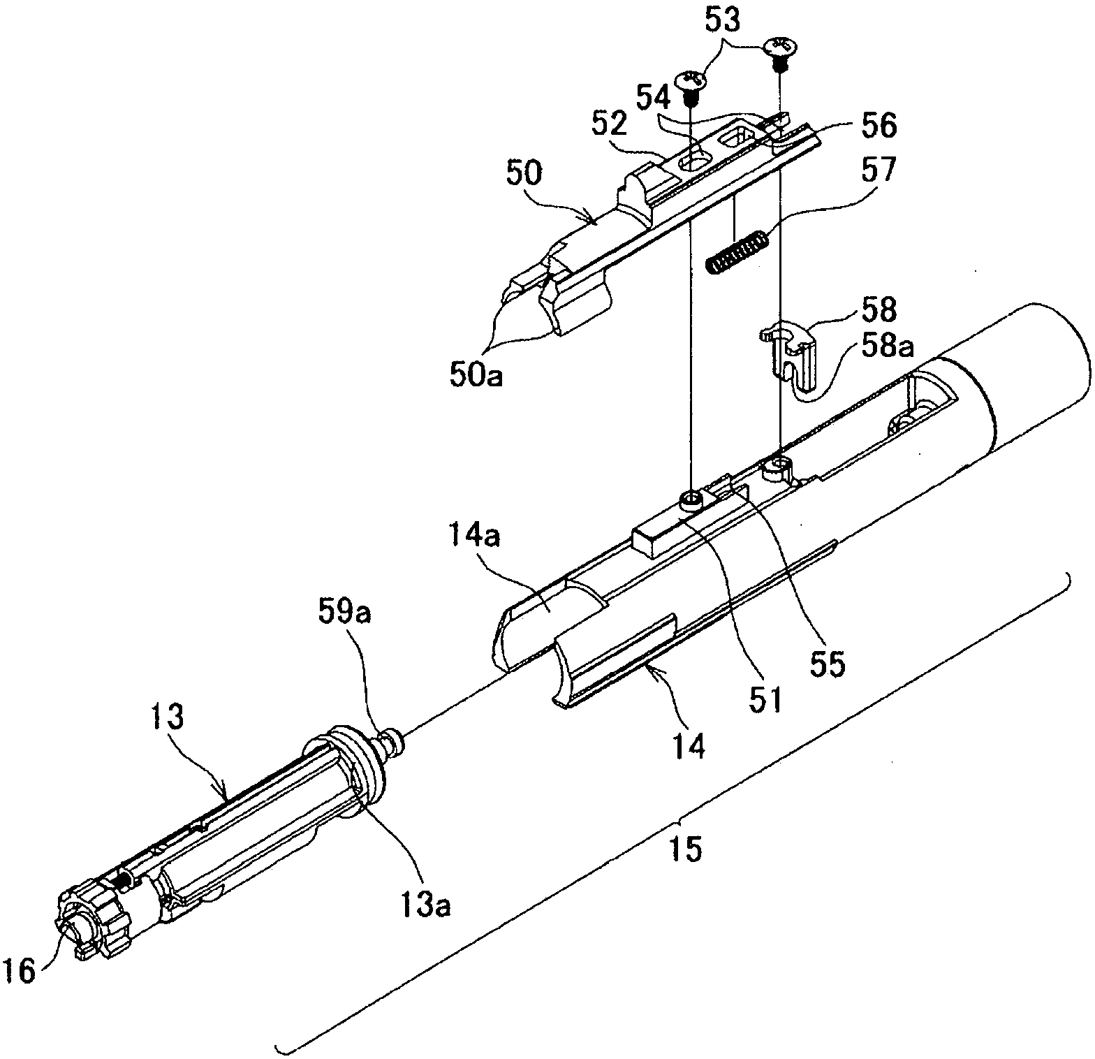 仿真枪中的活塞机构的缓冲装置