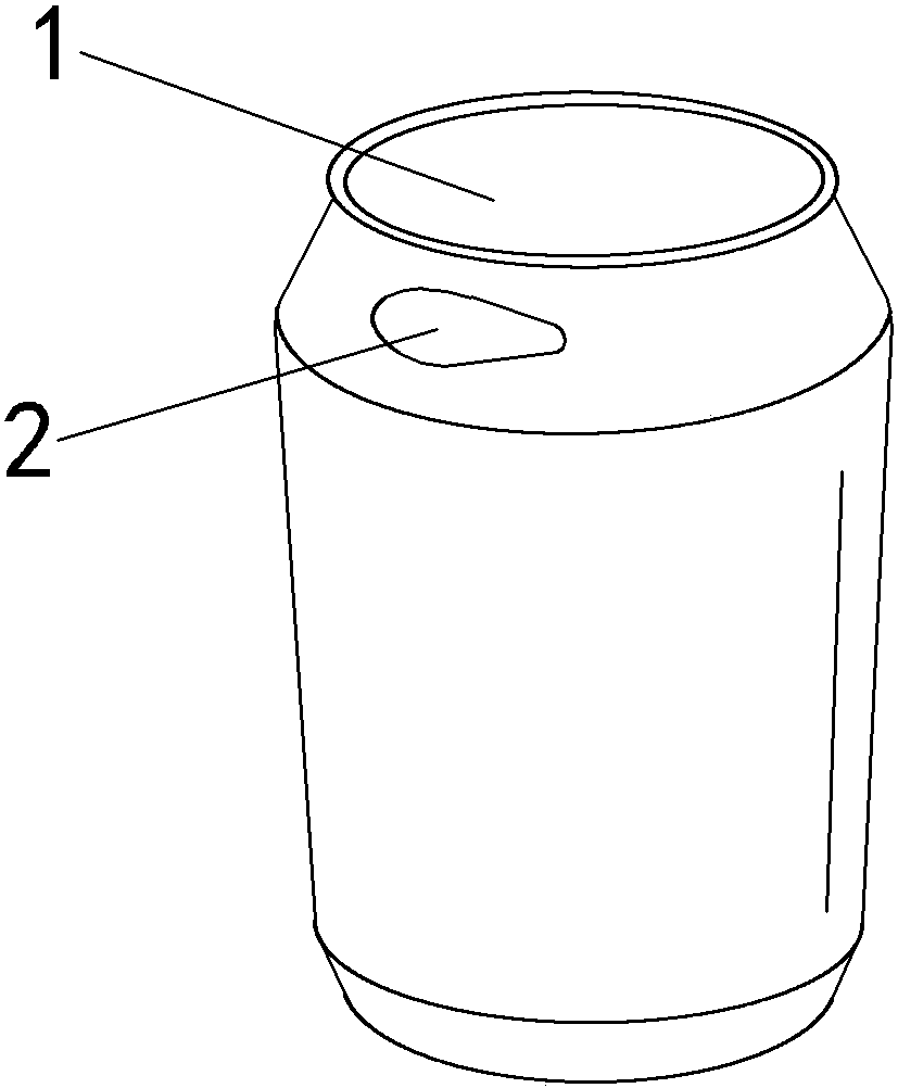 可侧端打开的易拉罐