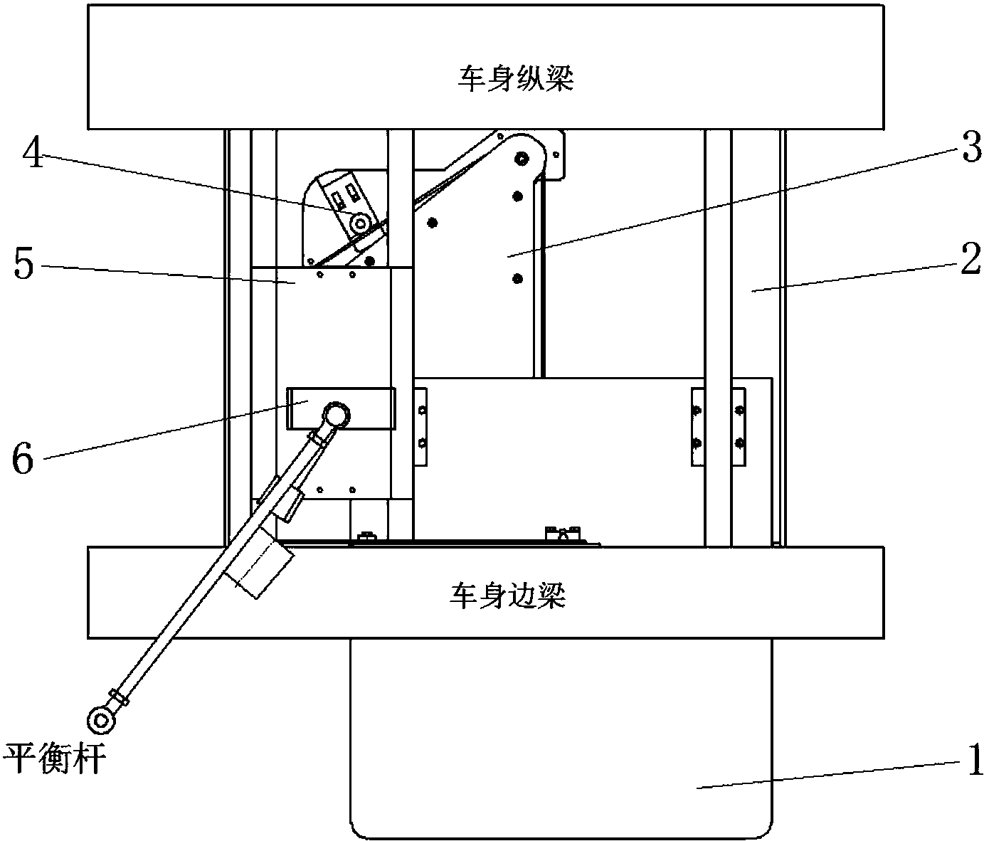 cn107554433a_一种外摆门带动的机械式节能伸缩踏板有效
