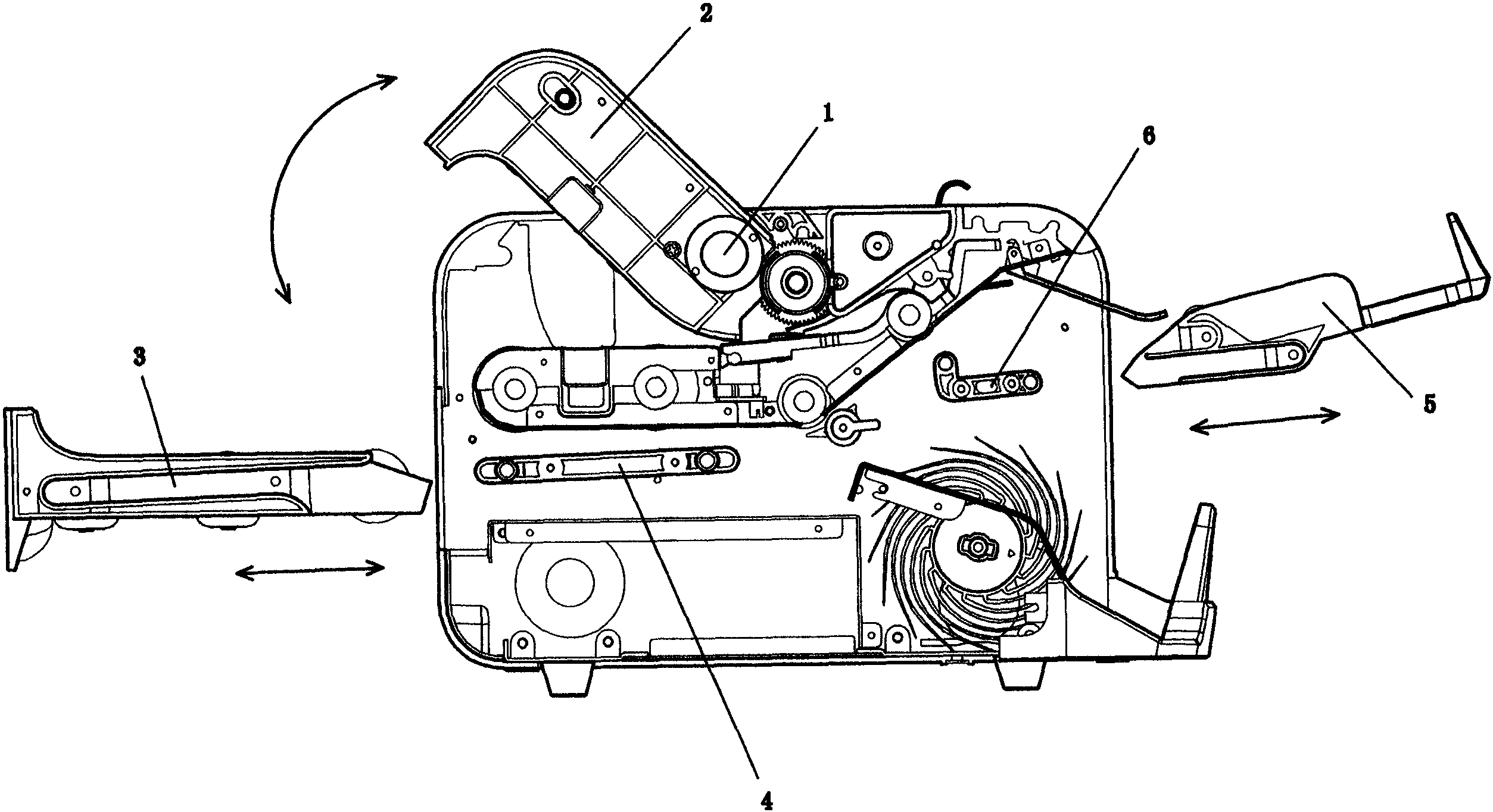 cn107564171a_敞开式通道卧式一口半点钞机在审