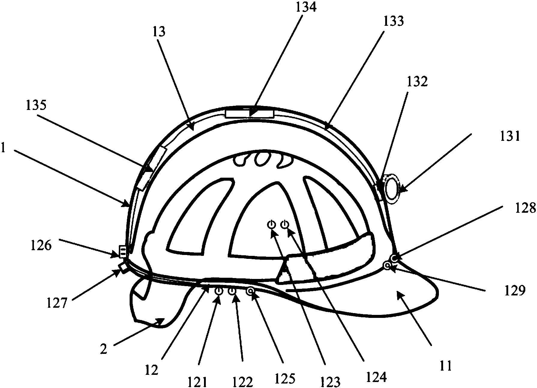 cn107713145a_一种用于变电巡视和倒闸操作的智能安全帽及方法在审