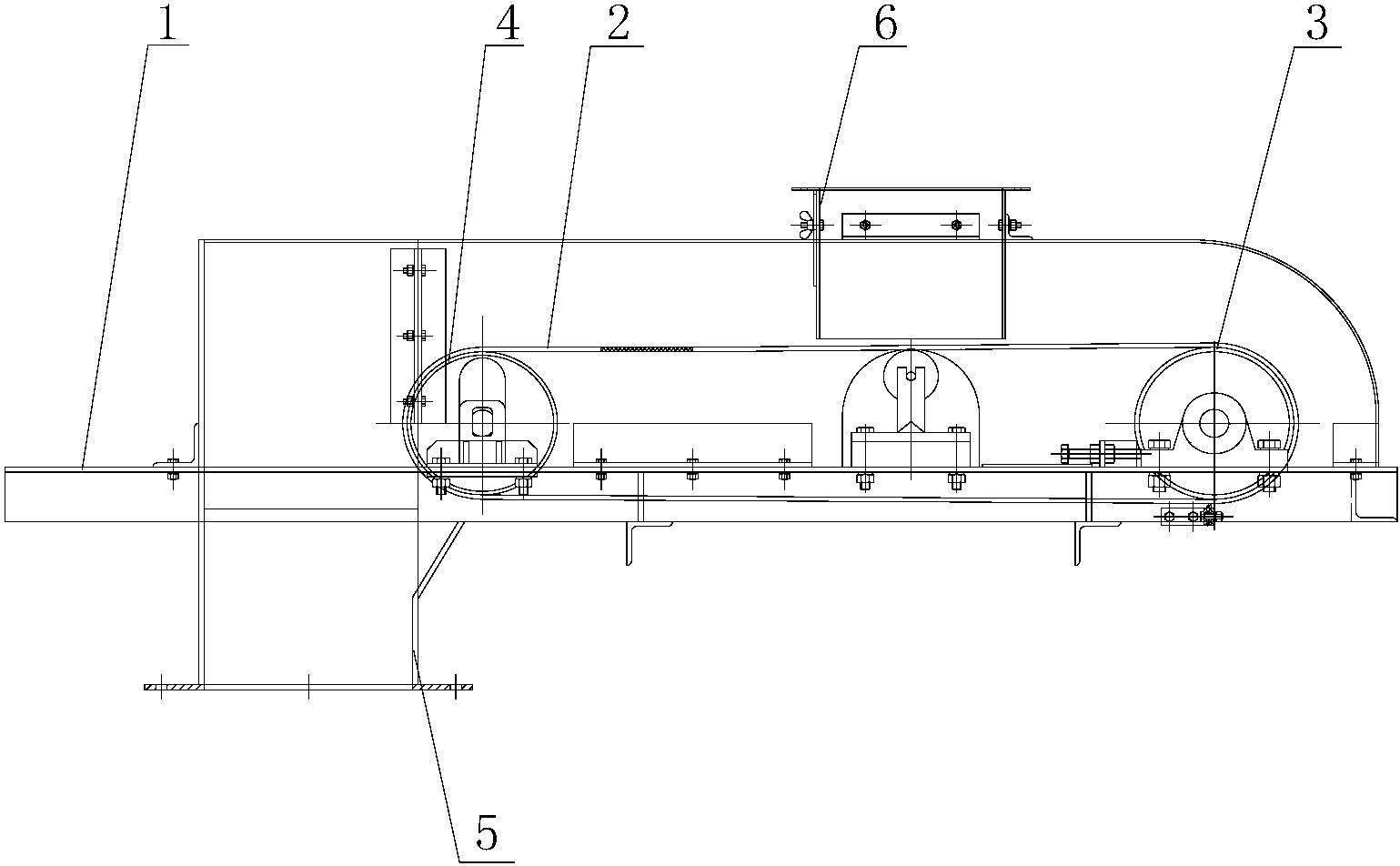 一種可除鐵的採製樣系統皮帶機