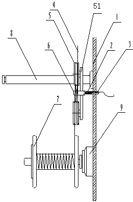 一种分体式防钢丝脱落装置