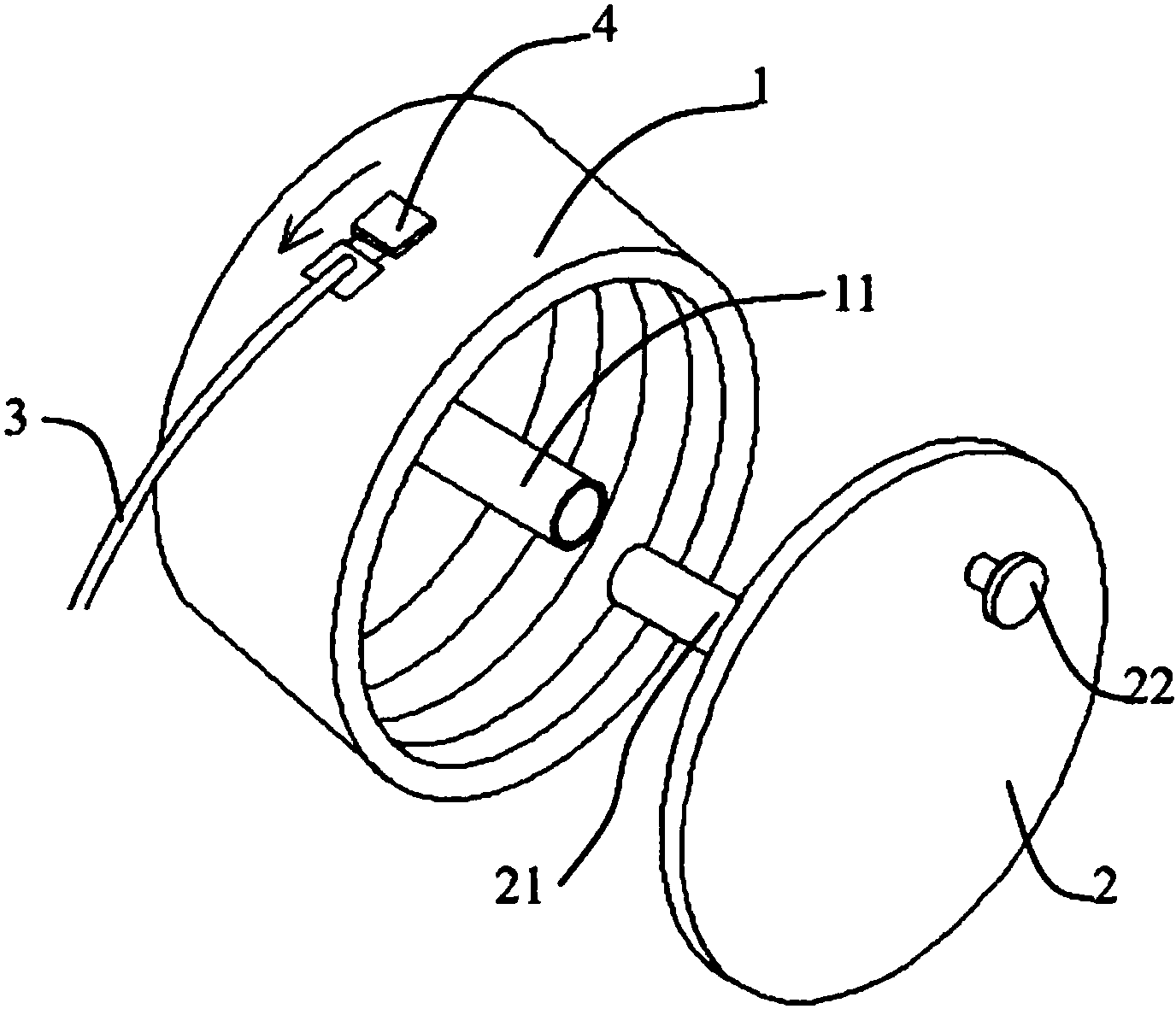 用于灌溉软管回收的卷管器