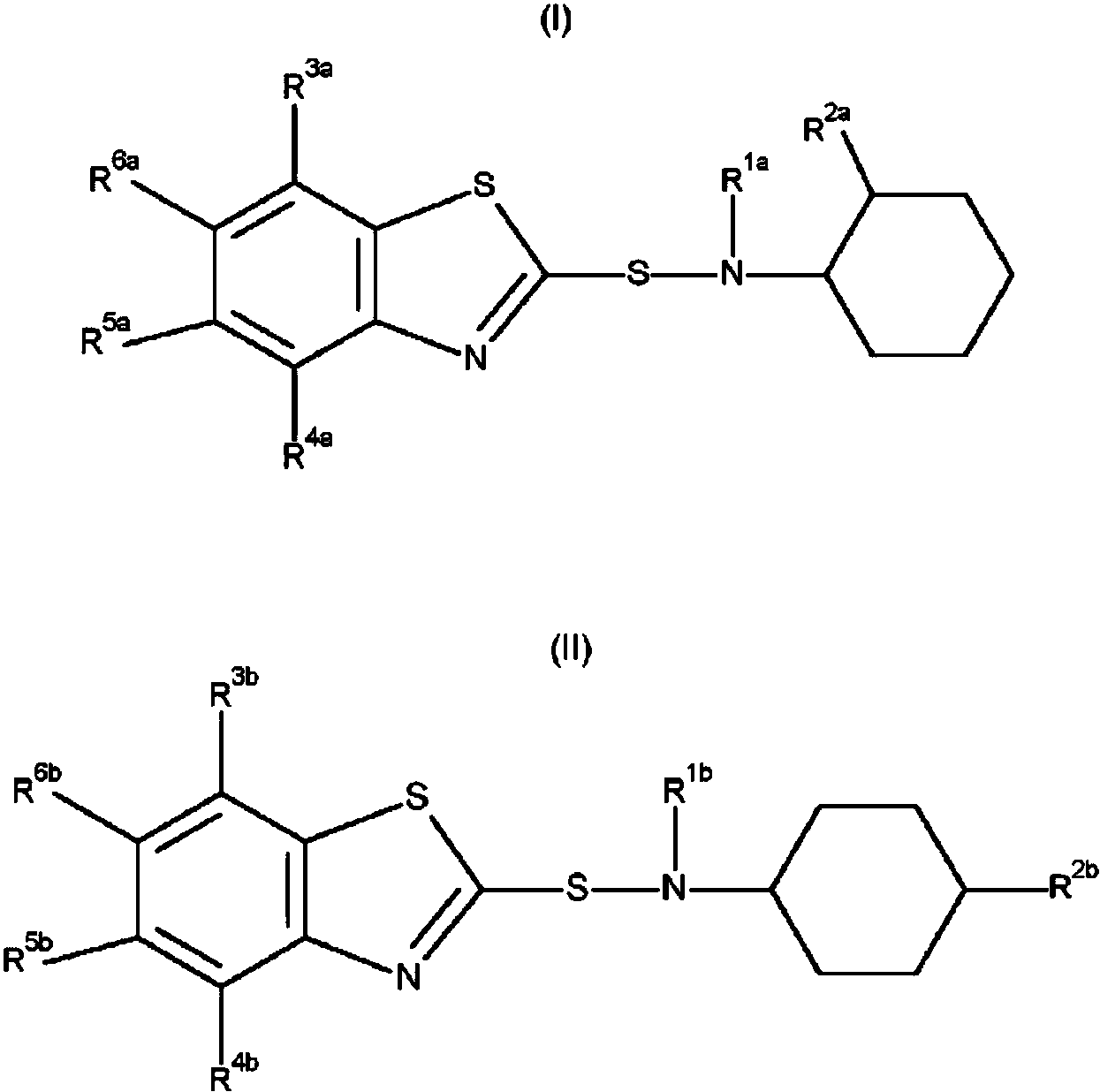 n(1,3苯並噻唑2基硫基)2甲基環己烷胺和n(1,3苯並噻唑2基硫基)4甲基環