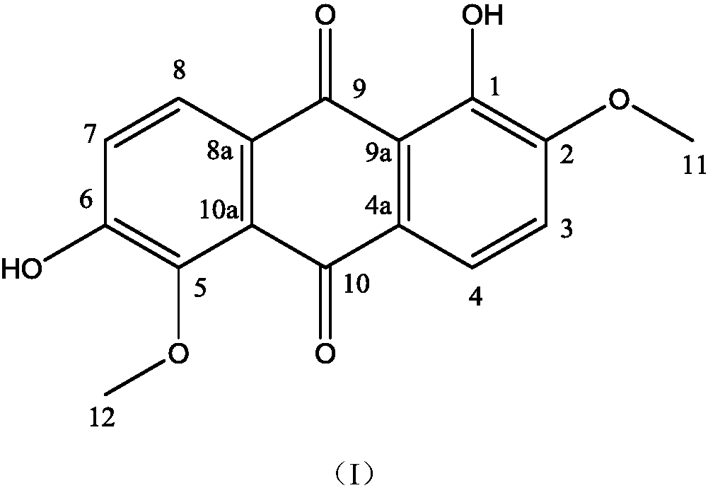 大黄素型蒽醌hedyanthraquinone b及其制备方法和应用