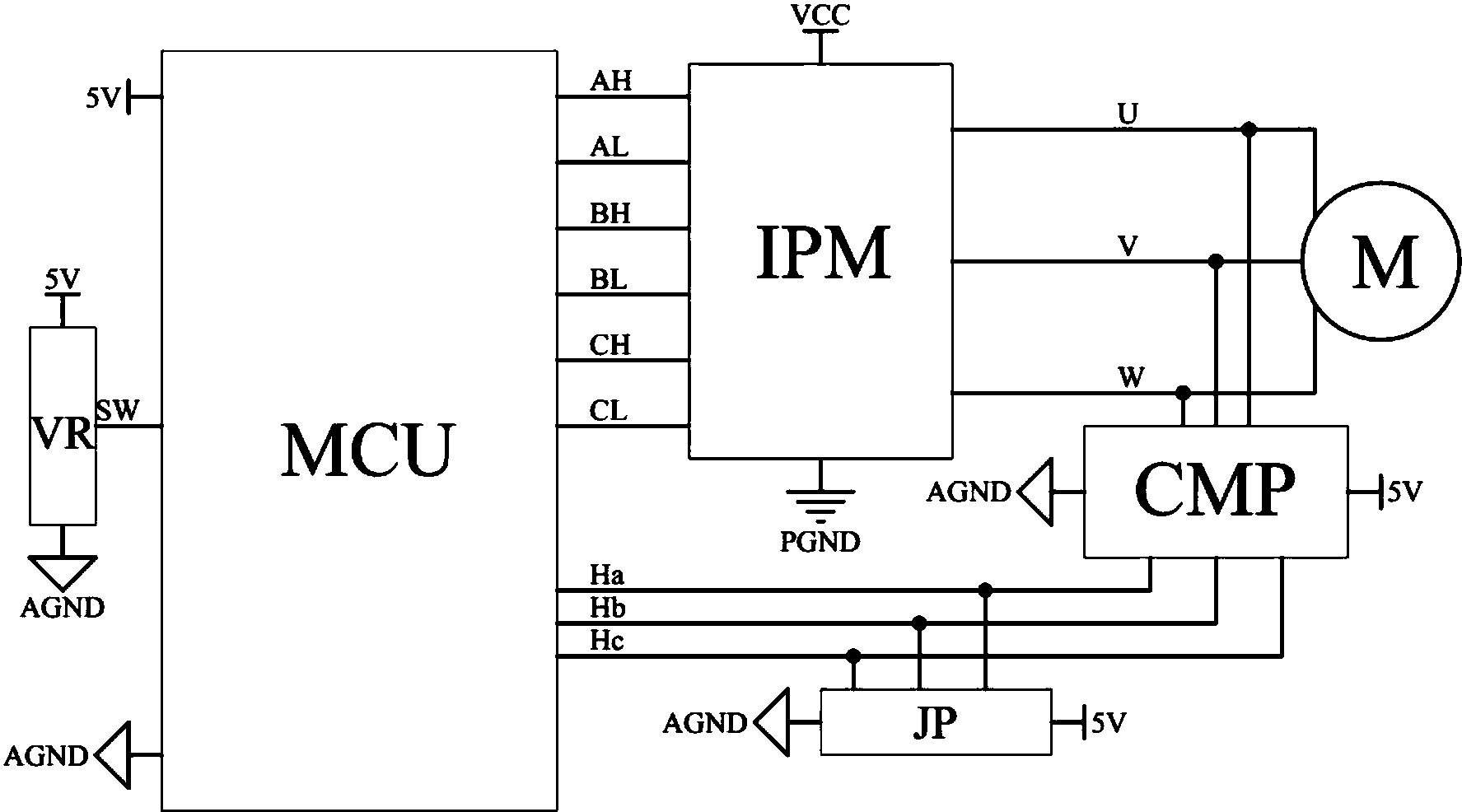 三相无刷电机驱动电路及其控制方法