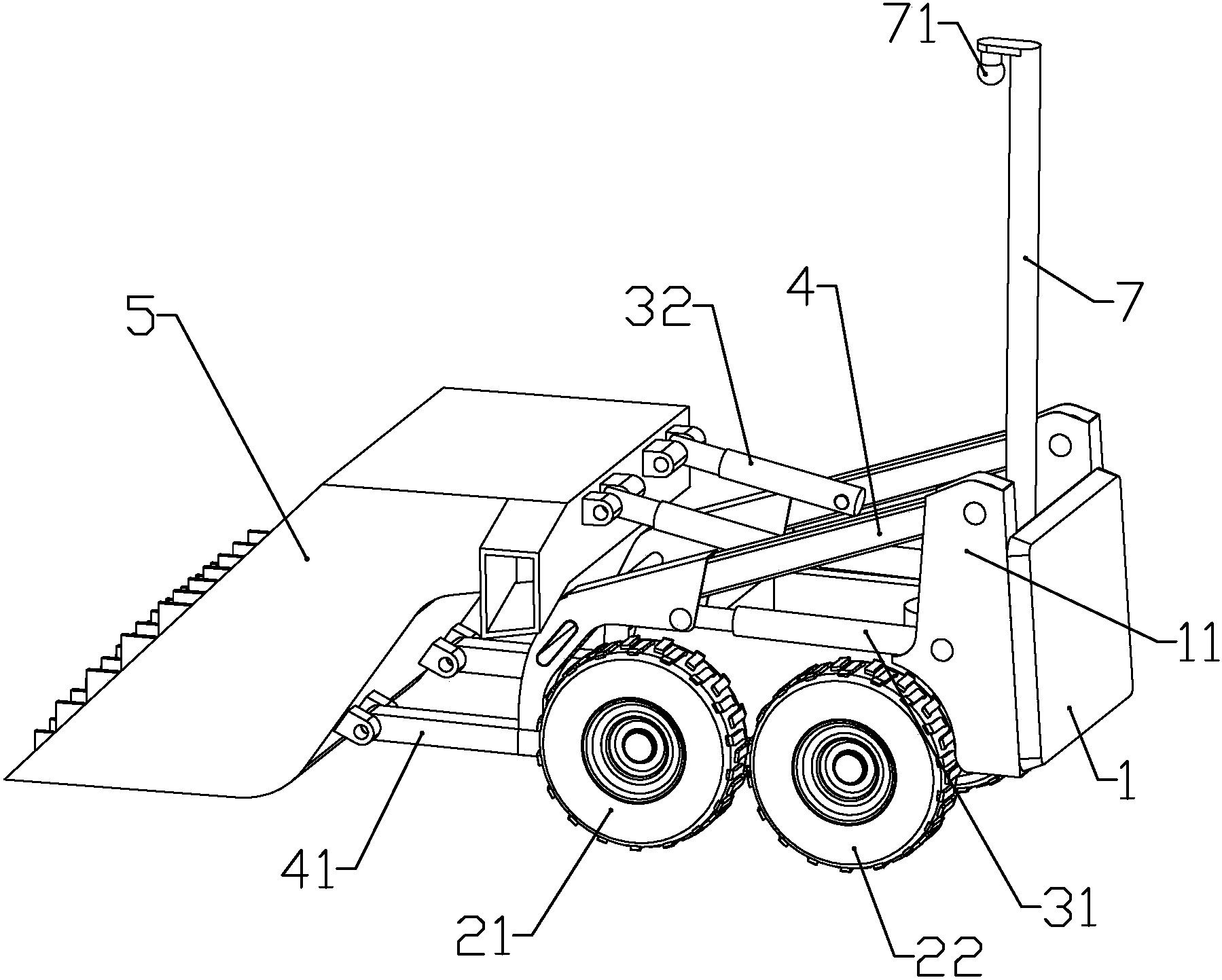 一种海底表层可燃冰专用铲车