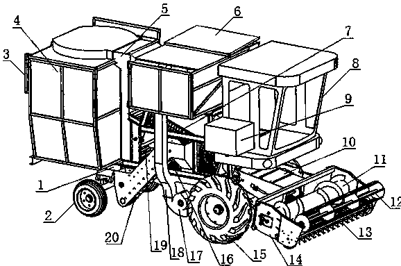 一种花生捡拾摘果联合收获机