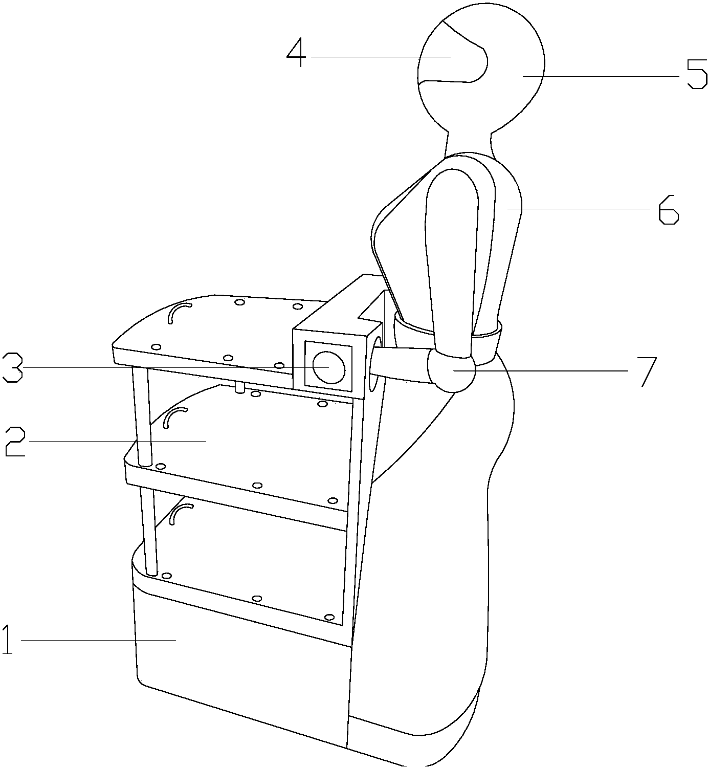 一种智能推车送餐机器人