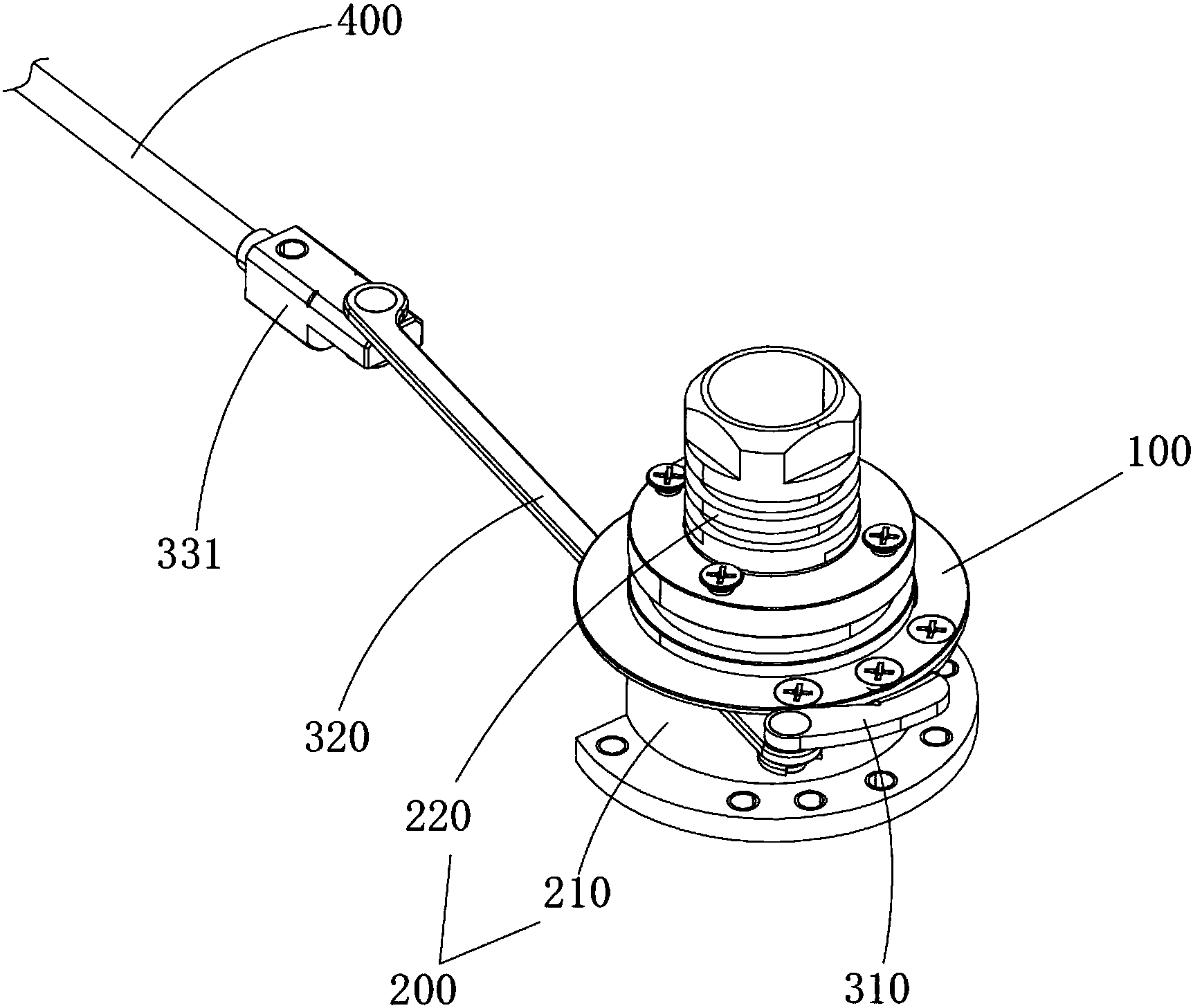 一种抬钳传动机构及内窥镜
