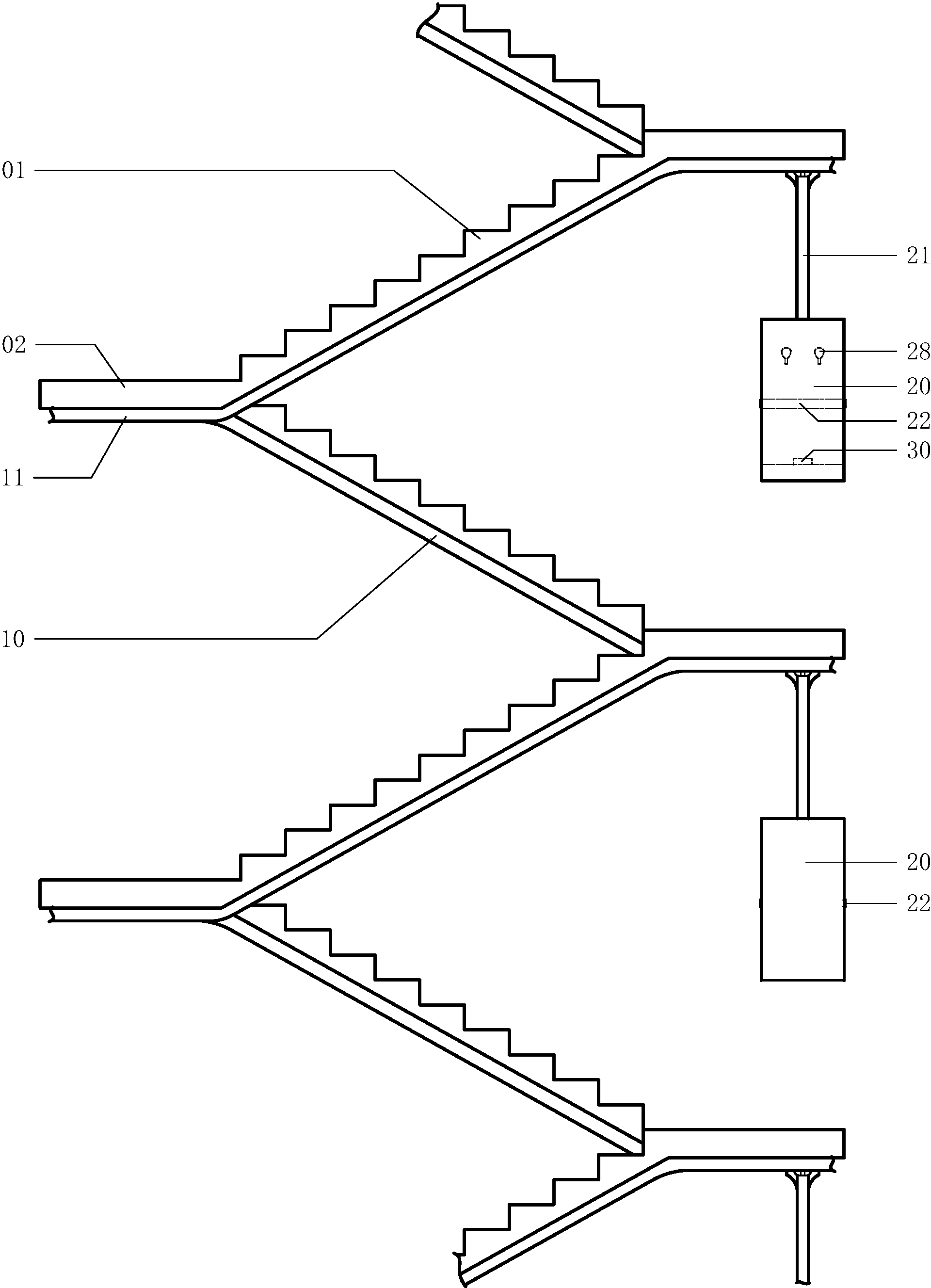 逃生梯设计过程图片