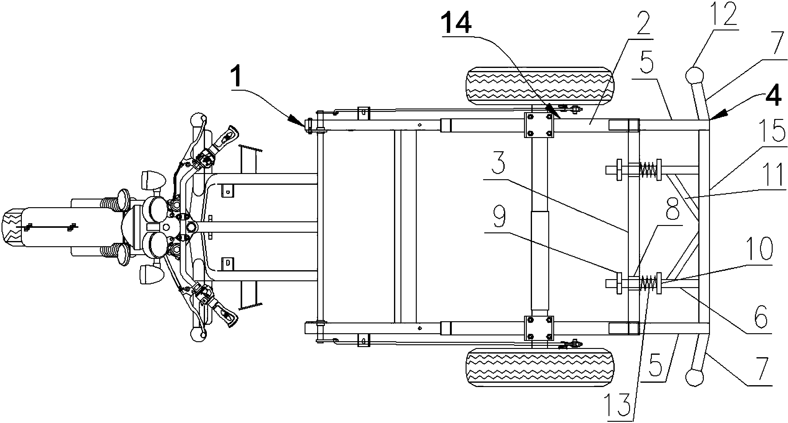 cn108068937a_一種電動三輪車後保險槓在審