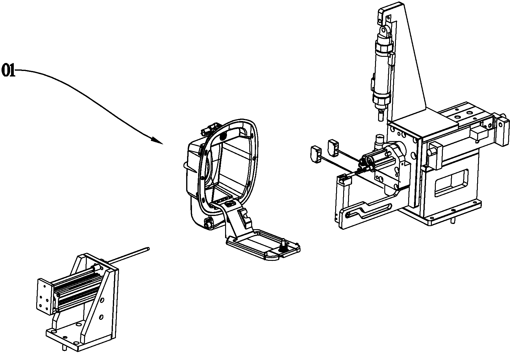 一种翻盖轴安装机构