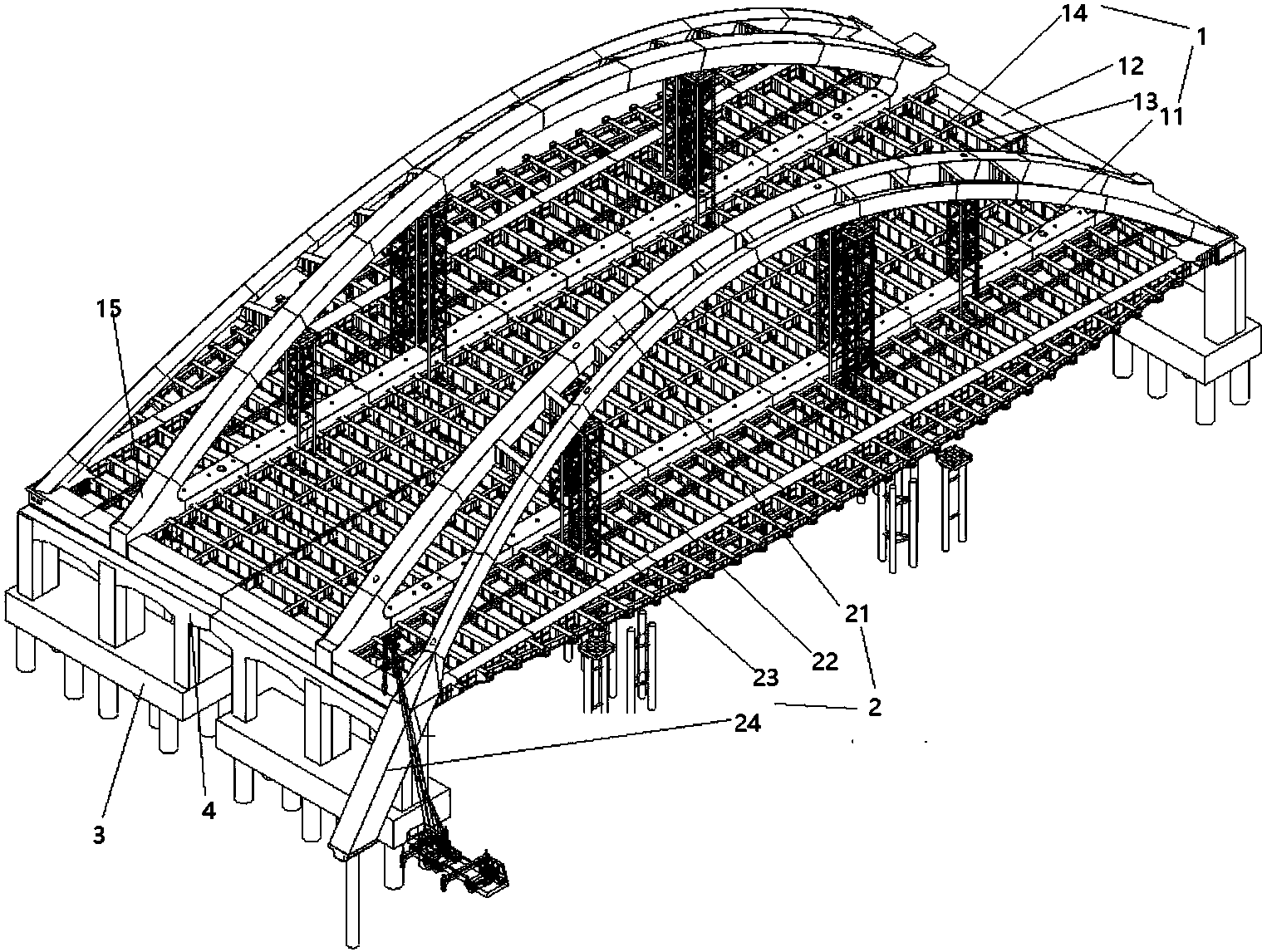 cn108166374a_一种安全稳定型斜靠式系杆拱型桥及其施工工艺在审