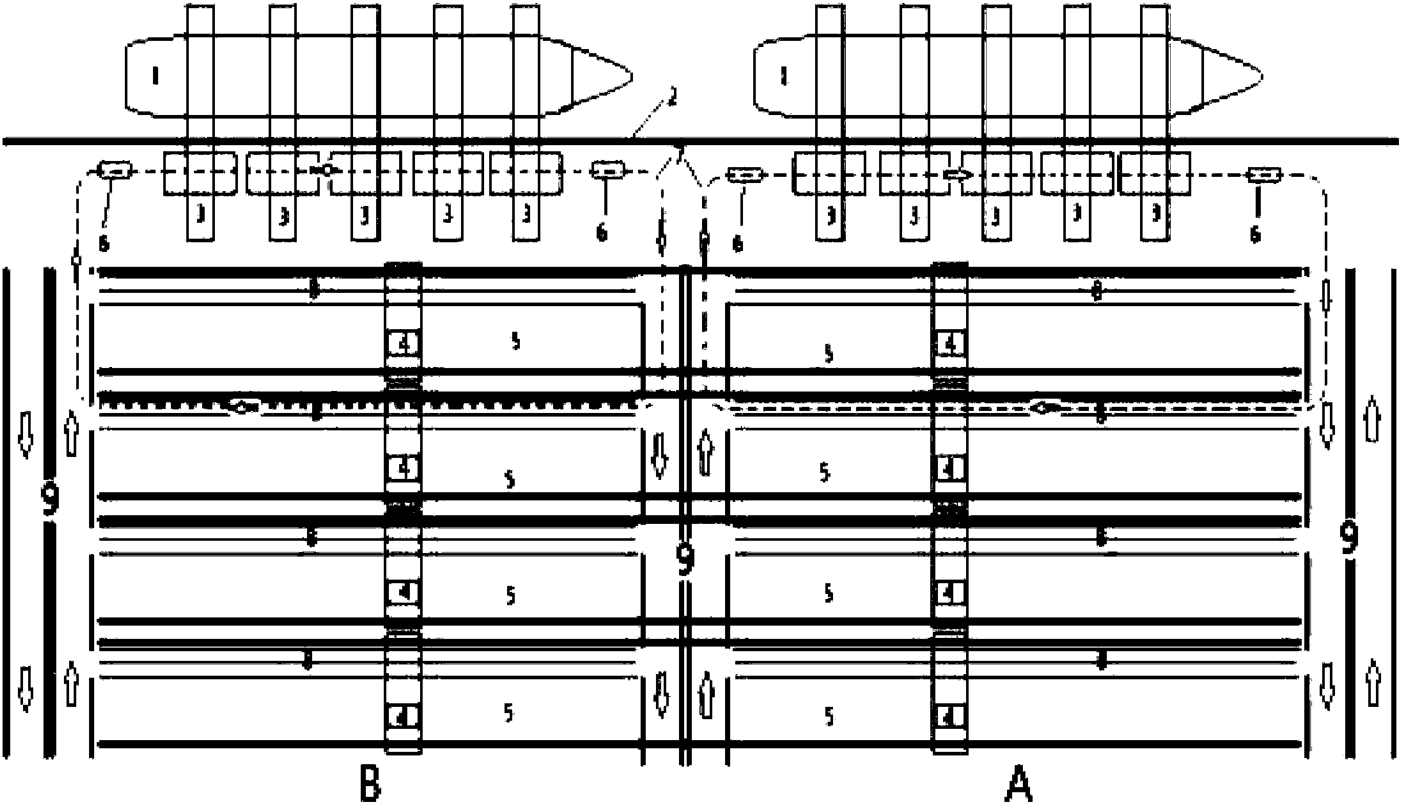 cn108217220a_一种集装箱自动化堆场转运系统布置方法在审