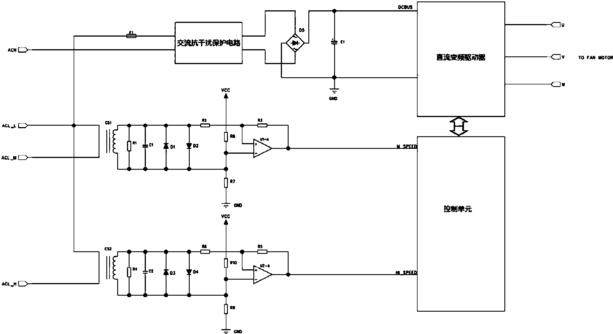 cn108233814a_一种空调盘管风机的直流变频驱动控制系统在审