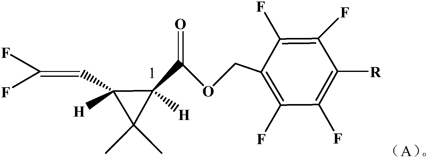 本发明公开了一种拟除虫菊酯化合物,该化合物的结构式如式a所示;该