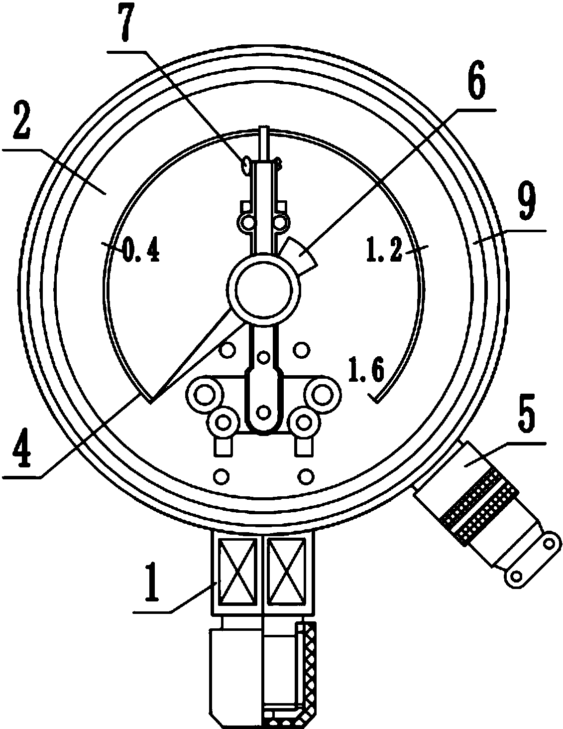 一种智能电接点压力表