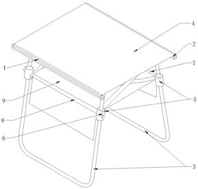 一种双层折叠桌