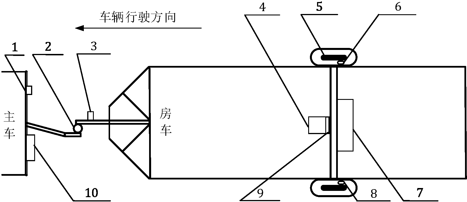 一种综合考虑制动协调,安全与节能的拖挂式房车跟随电磁制动系统及其