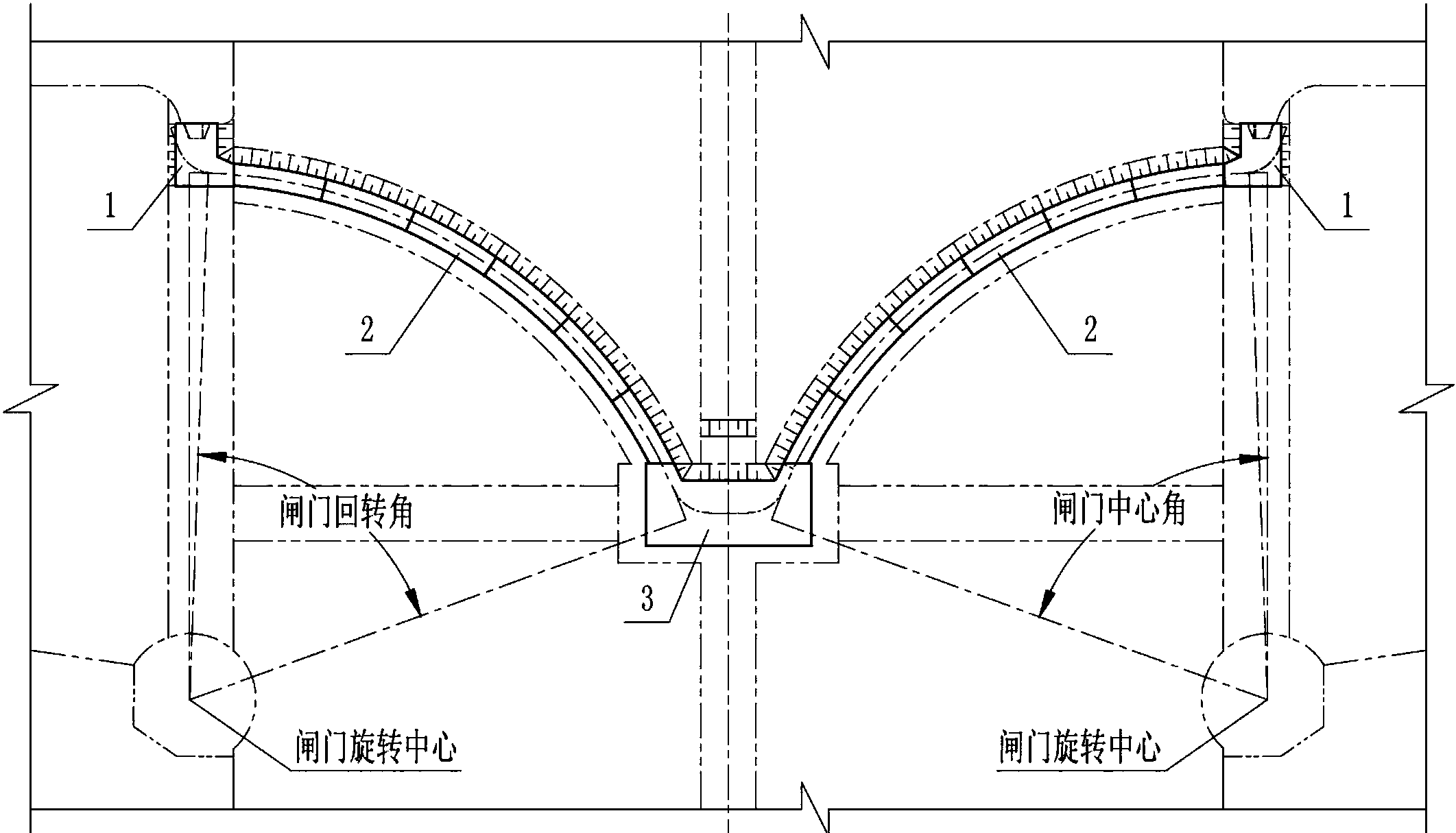 一种三角闸门底止水预埋件