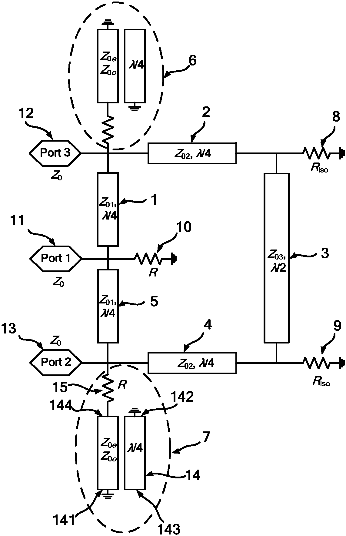 cn108417957a_一种负群时延gysel功分器及其设计方法