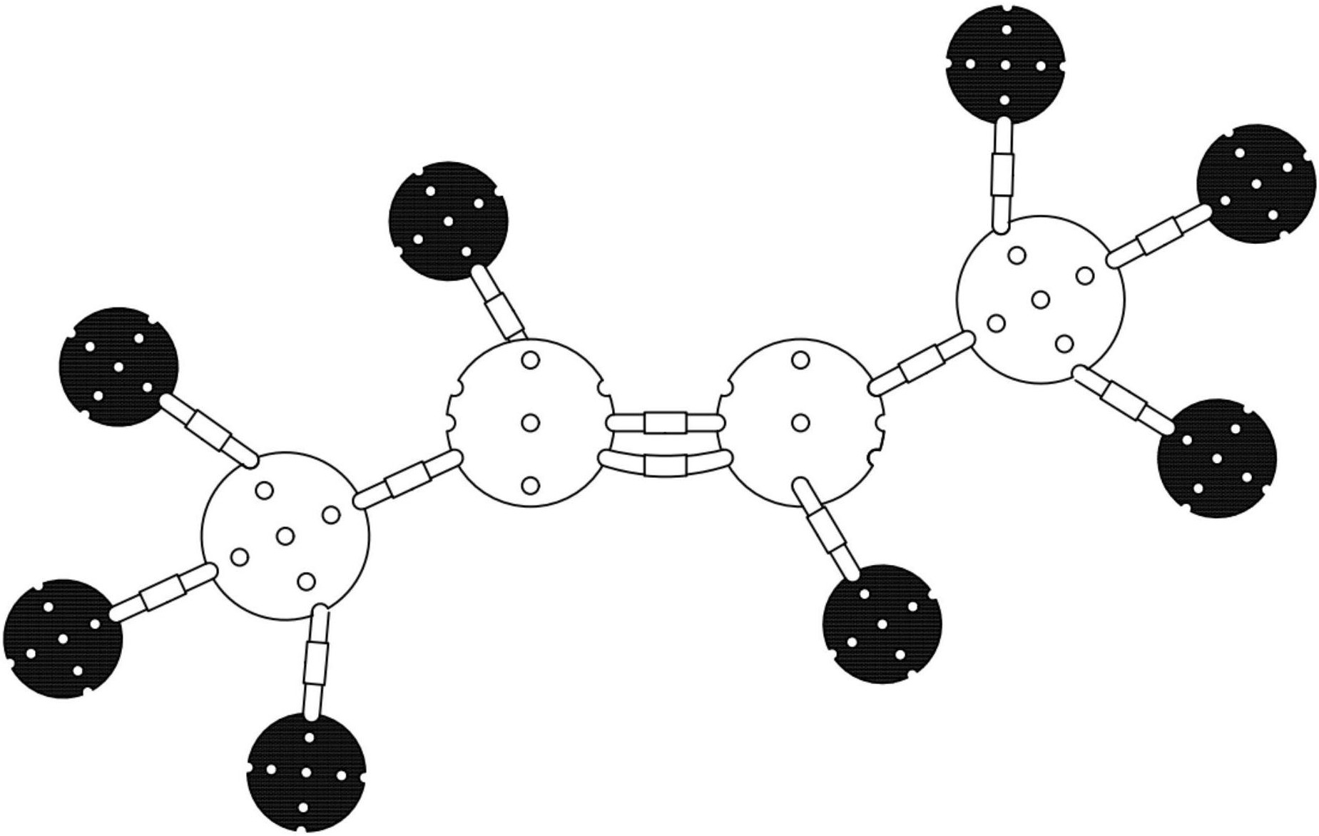一种化学教学用分子结构及化学键分类组装模型