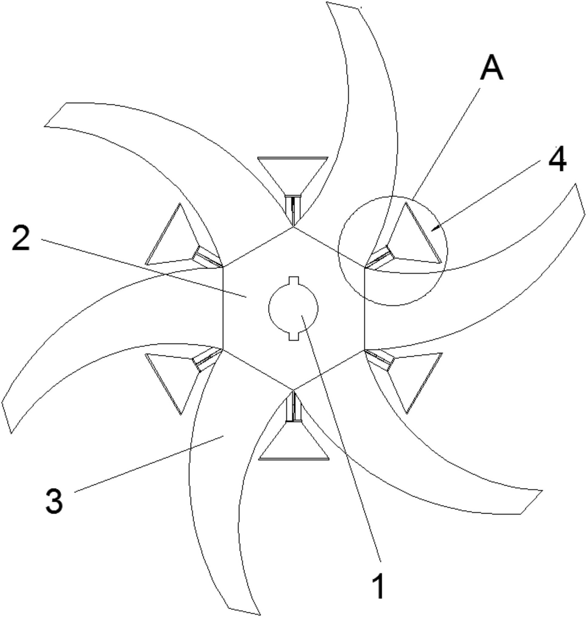 一种新型叶轮给煤机拨煤齿