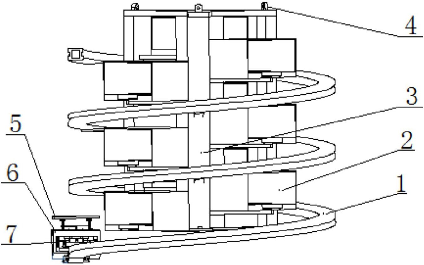 一种螺旋升降式自动控制停车设备